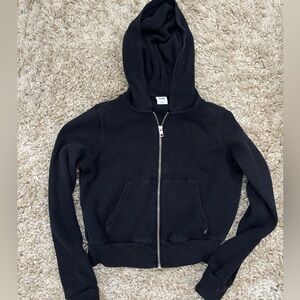 Aritzia TNA Waffle Zip Hoodie